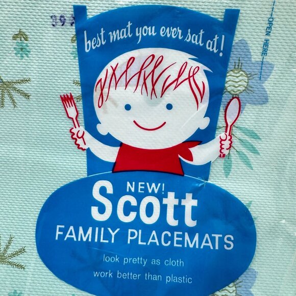 Scott Family Placemats 24-Pack New Old Stock 10.5" X 14.5" Paper Floral Bird - Picture 4 of 10